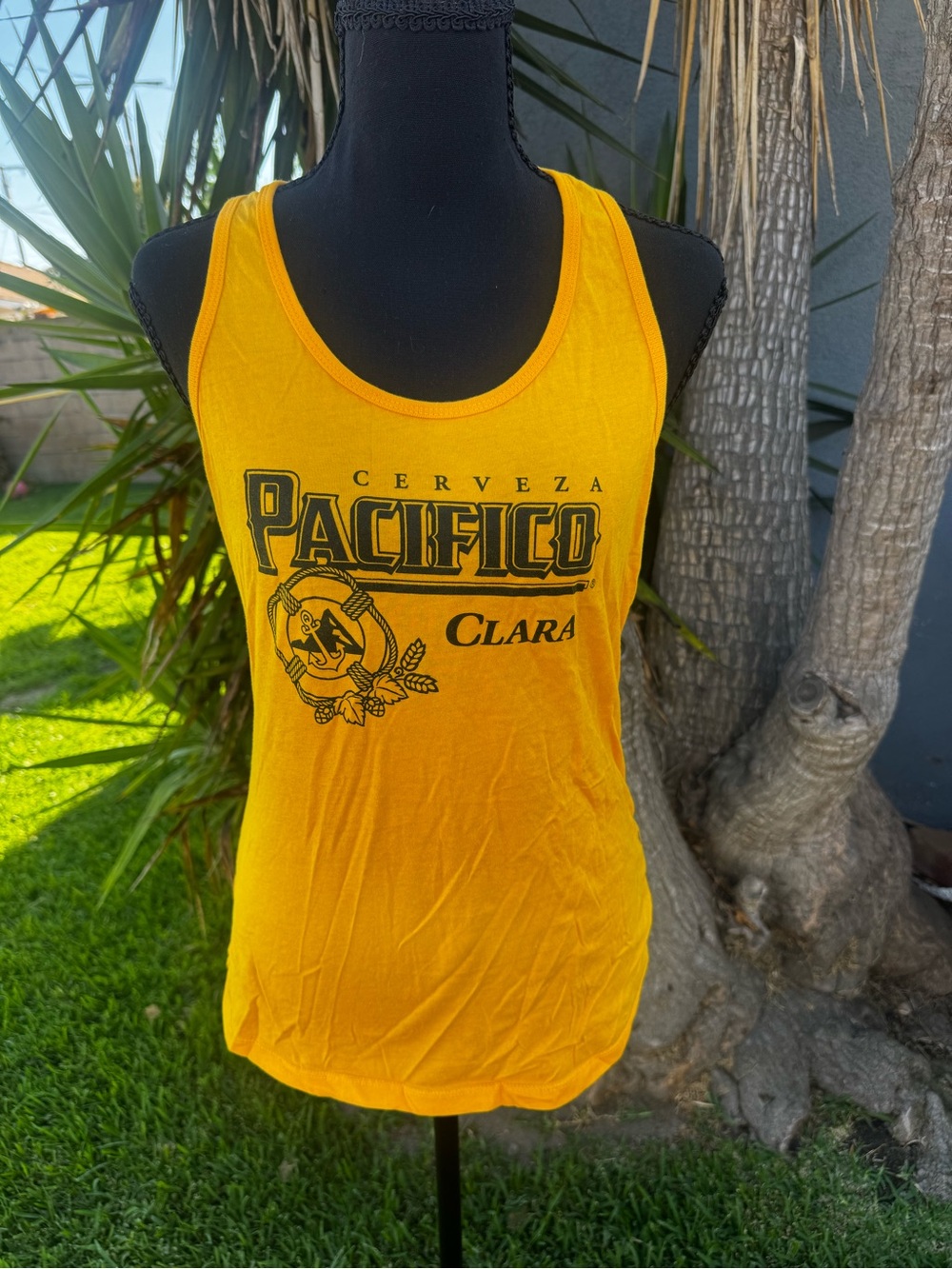 Pacifico Clara Yellow Graphic Tank Top - Women's